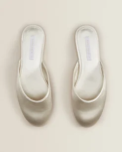 Sateen Slingback Slippers