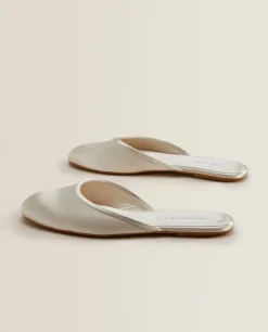 Sateen Slingback Slippers