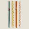 Set Of Borosilicate Glass Straws