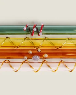 Set Of Borosilicate Glass Straws
