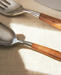 Set Of Maple Cutlery