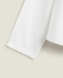 Shirt With Lace Trim & Ruffles