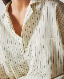 Shirt With Thin Stripes