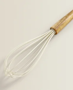 Silicone And Wood Whisk