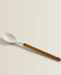 Silicone And Wooden Spoon