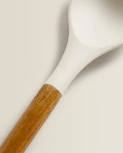 Silicone And Wooden Spoon