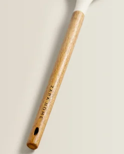 Silicone And Wooden Spoon