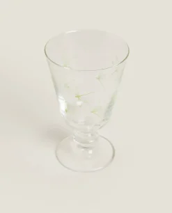 Silk Screen Wine Glass