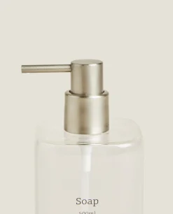 Slogan Borosilicate Glass Soap Dispenser