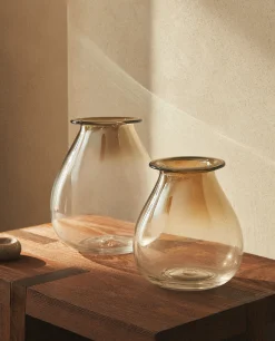 Smoky Glass Vase