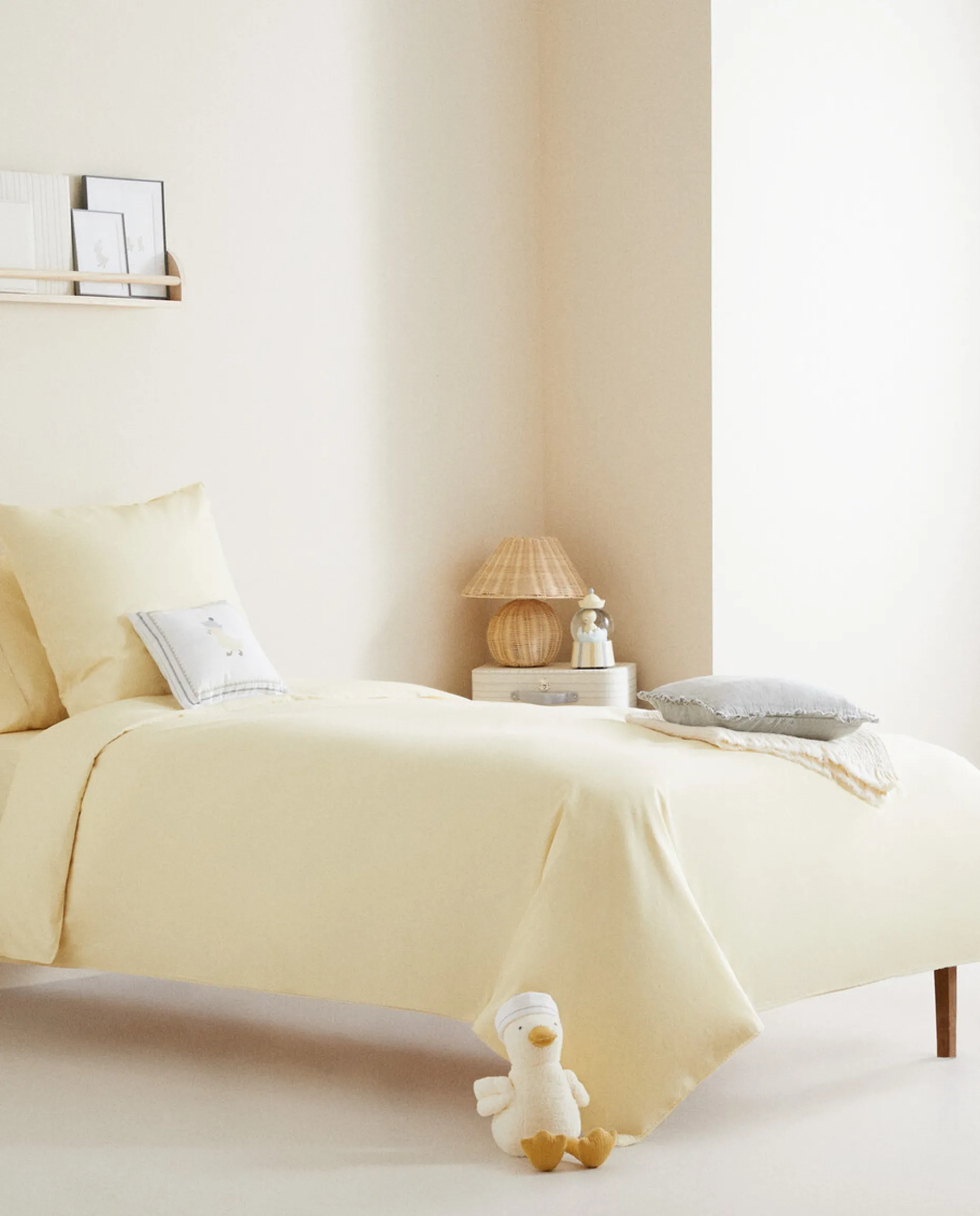 Solid Color Cotton Duvet Cover