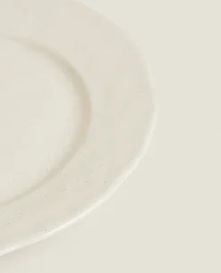 Speckled Stoneware Dinner Plate