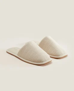 Square Toe Fabric Slippers