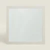 Square Wall Mirror With Linen Frame