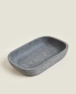 Stone Grey Resin Soap Dish
