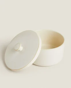 Stoneware Jar With Lid