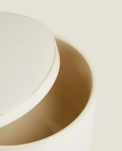 Stoneware Jar With Lid