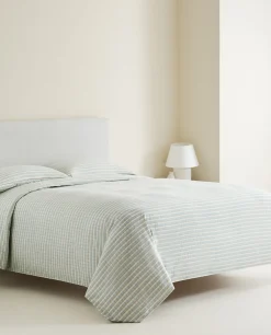 Striped Cotton Duvet Cover