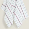 Striped Cotton Kitchen Towels (Pack Of 2)