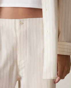 Striped Cotton Pants