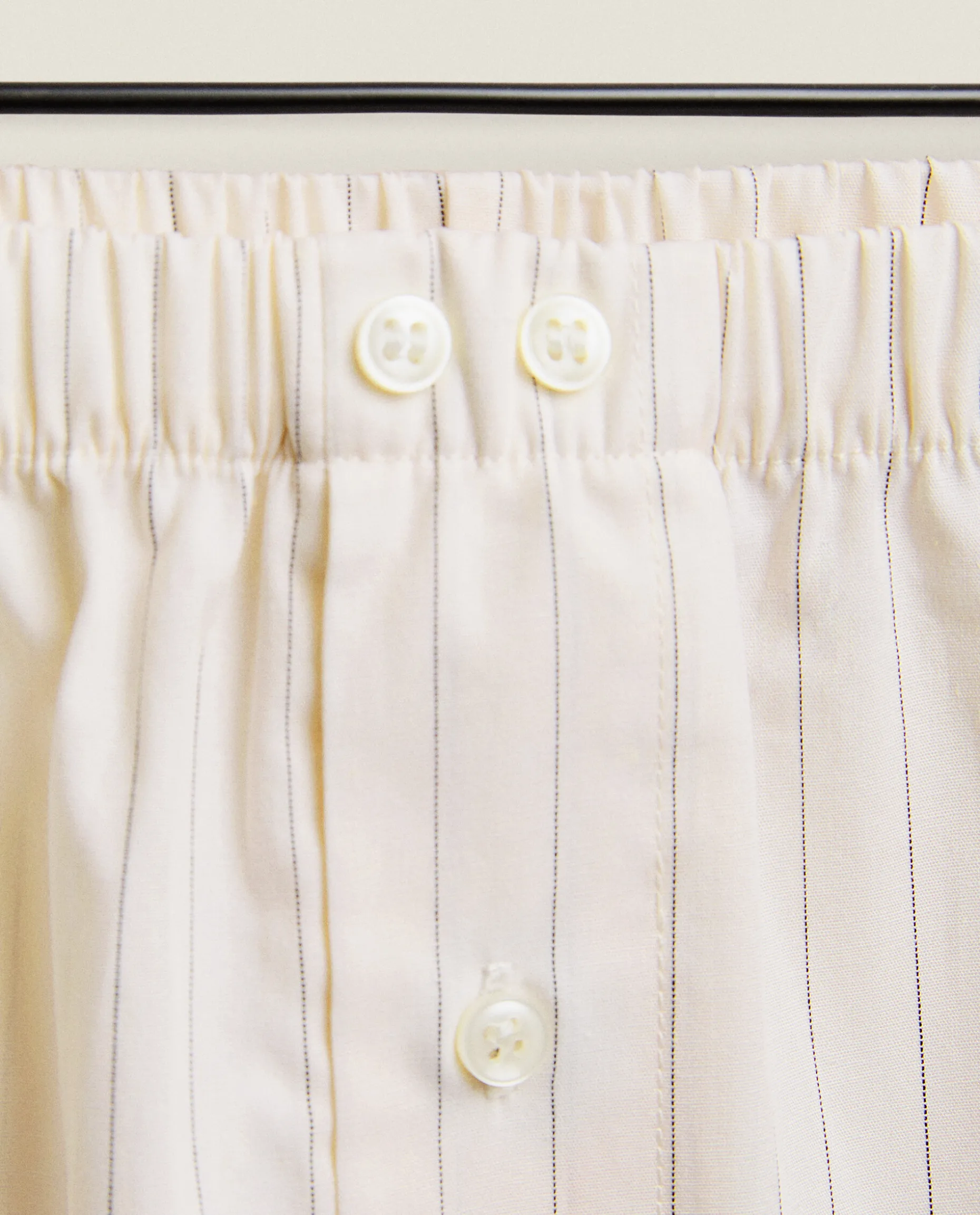 Striped Cotton Shorts