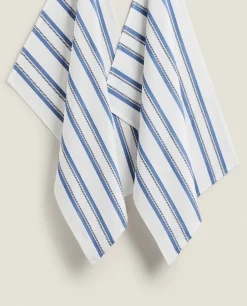 Striped Dyed Thread Kitchen Towel (Set Of 2)