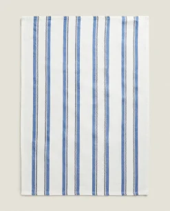 Striped Dyed Thread Kitchen Towel (Set Of 2)