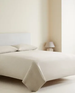 Striped Flannel Duvet Cover