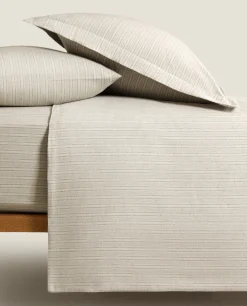 Striped Flannel Duvet Cover