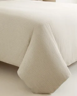 Striped Flannel Duvet Cover