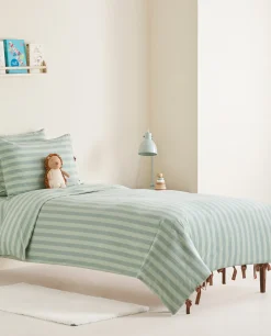 Striped Flannel Duvet Cover