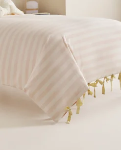 Striped Flannel Duvet Cover
