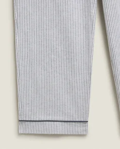 Striped Flannel Pajama Bottoms