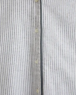 Striped Flannel Pajama Top