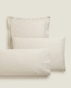 Striped Flannel Pillowcase