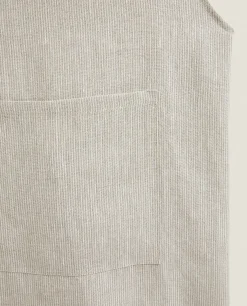 Striped Linen Apron