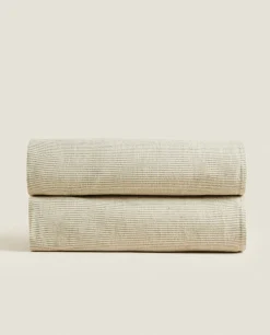 Striped Linen Blanket