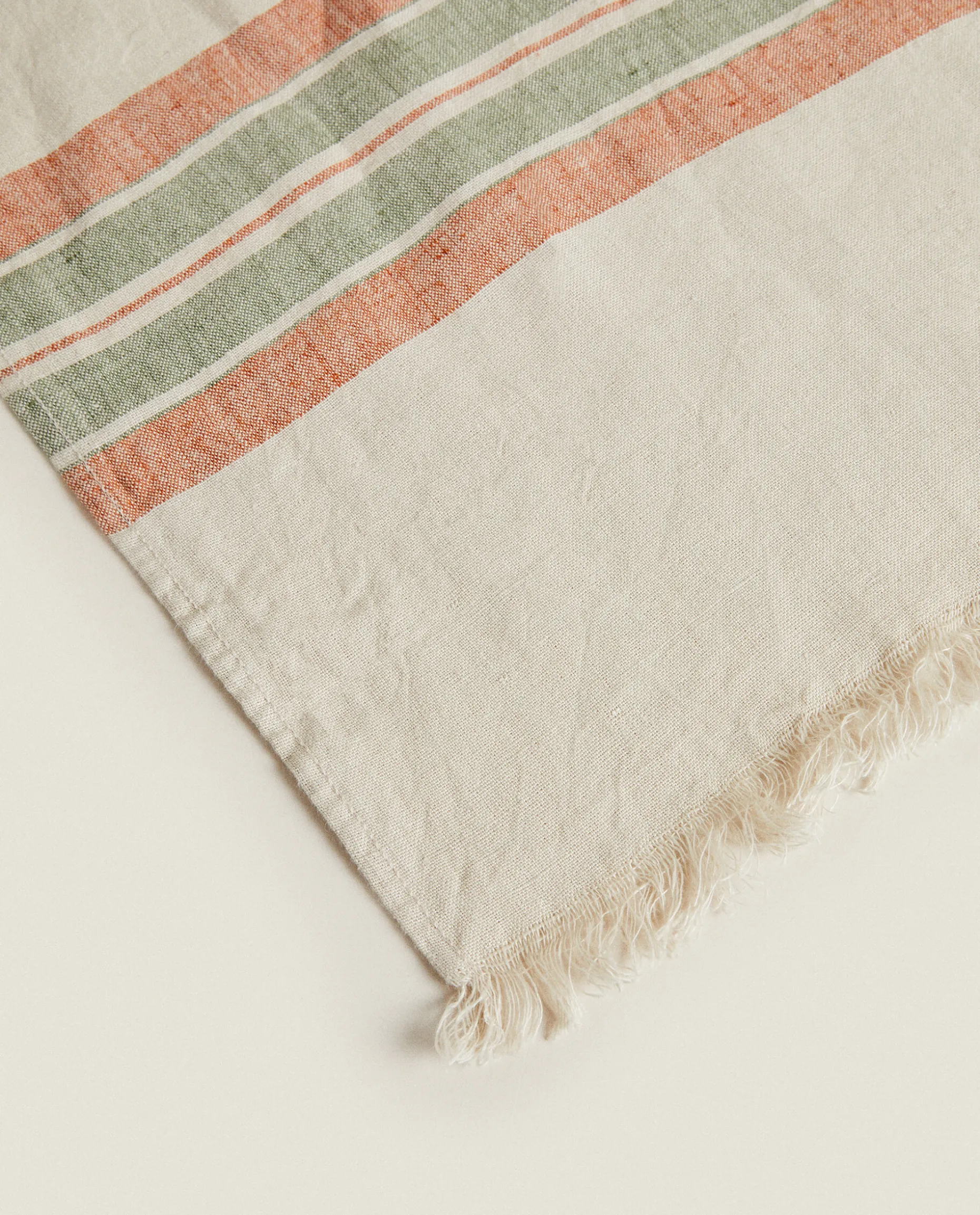 Striped Linen Blanket