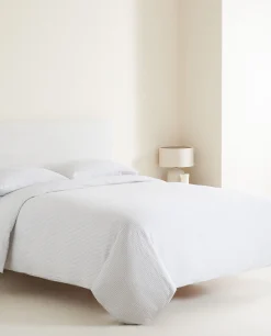 Striped Linen Duvet Cover