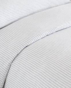 Striped Linen Duvet Cover