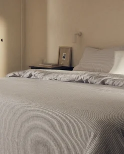 Striped Linen Duvet Cover