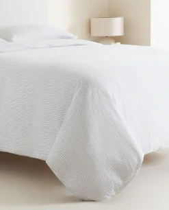 Striped Linen Duvet Cover