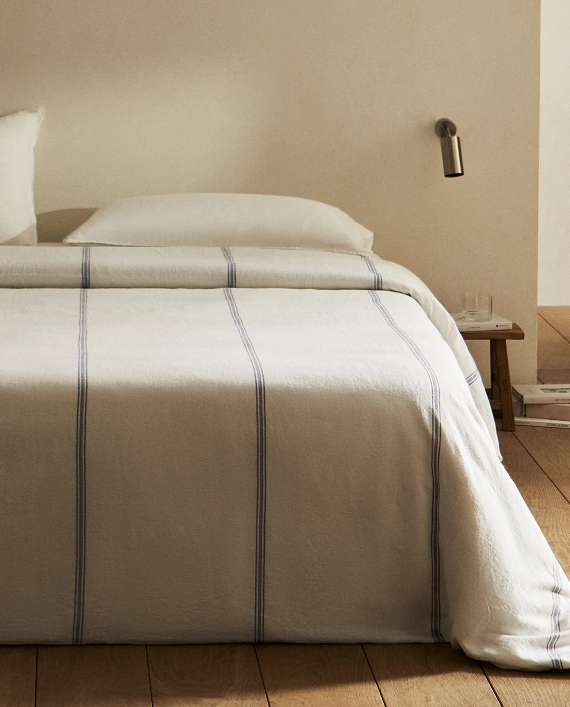 Striped Linen Duvet Cover