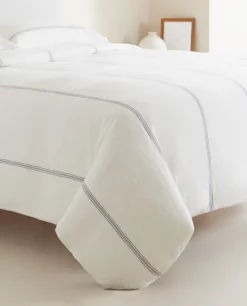 Striped Linen Duvet Cover