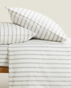 Striped Linen Duvet Cover