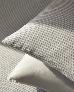 Striped Linen Pillowcase