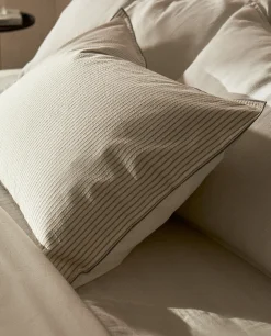 Striped Seersucker Pillowcase