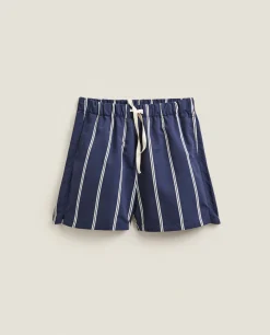 Striped Swim Trunks