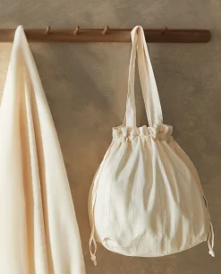 Striped Travel Laundry Bag