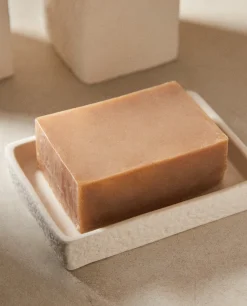 Textured Ceramic Soap Dish